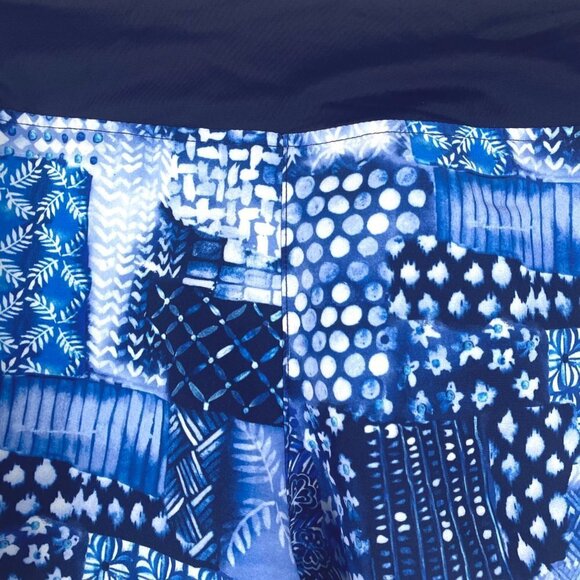 Tommy Bahama IslandActive Pull On Shorts Medium Indigo‎ Patchwork Hybrid SS-1367 - Picture 3 of 9